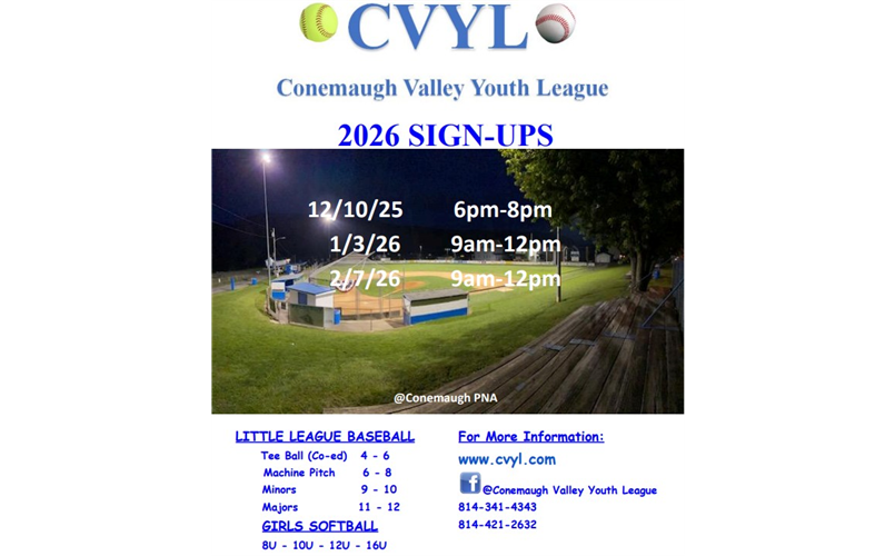 2026 Sign-ups: 12-10-25, 1-3-26,  2-7-26